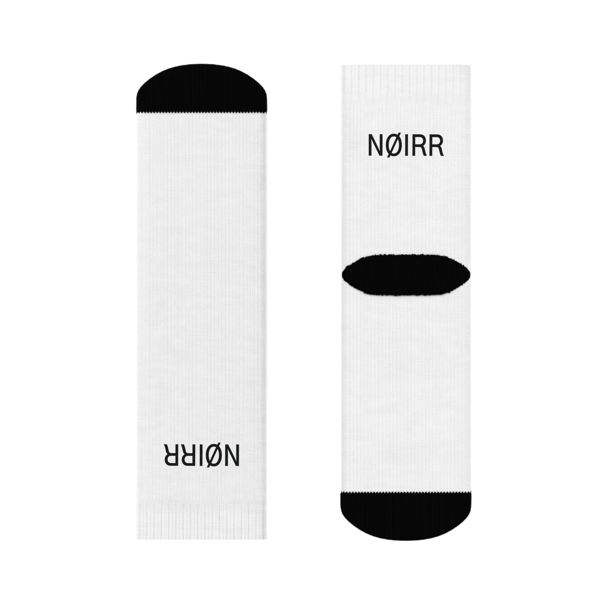 NØIRR White Crew Socks