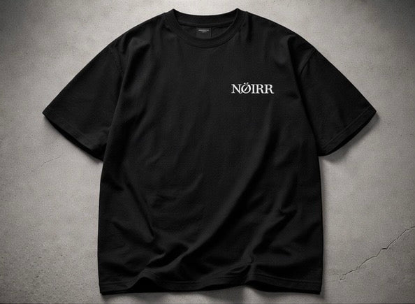 NØIRR SMALL LOGO BLACK TEE