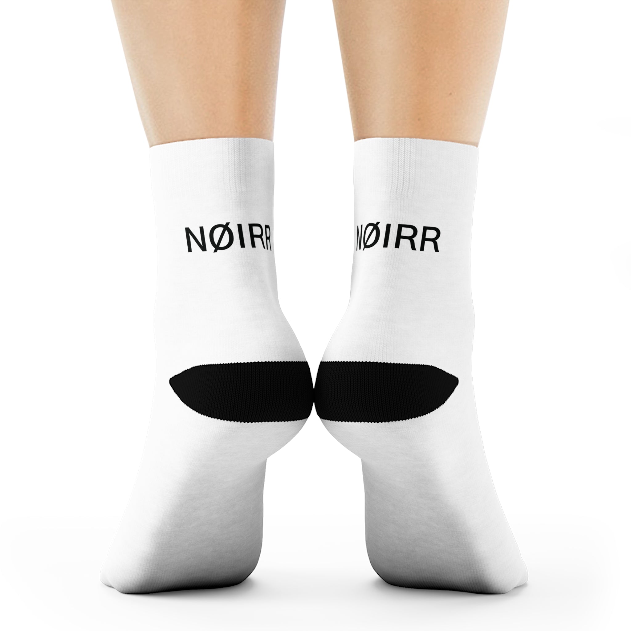 NØIRR White Crew Socks
